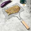 Zhi Shi Wooden Handle Detachable Folding BBQ Grill Clamp