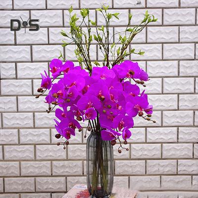 Цветущий букет Искусственный цветок Бабочка Орхидея Сад DIY Вечеринка Главная Свадьба Фото Реквизит