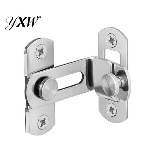 Door Latch 90 Degree Hasp Anti-rust Sturdy High Hardness Locks Safe Bolt Lock for