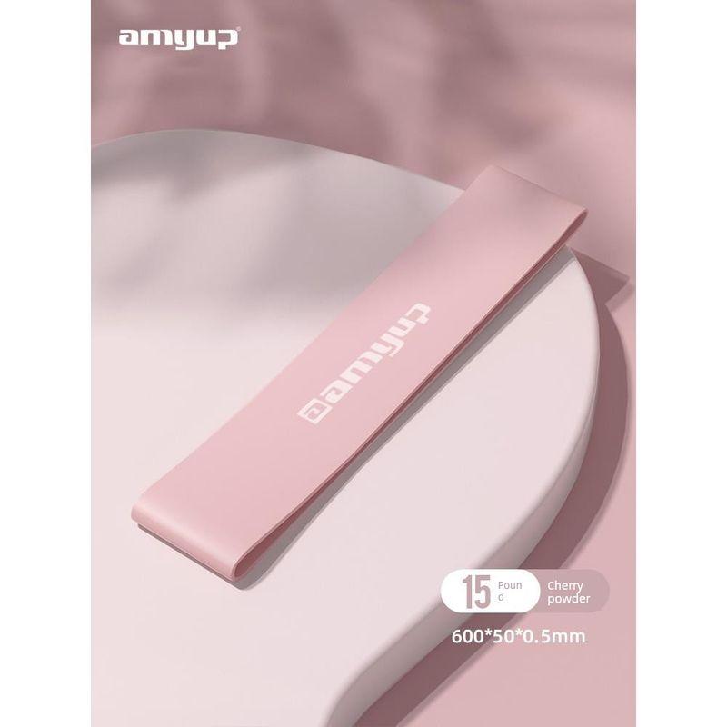 

German Yoga Elastic Band Resistance Band Fitness Women Hip Training Exaggerates Hips Stretch Elastic Ring Squat Training Tension Band [Experience Second Kill] Sakura Powder 15 Pounds