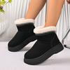 Fashionable New Round Toe Flat Bottom Elegant Warm Snow Boots Winter  Comfortable Thick Soled Casual Women's Boots