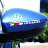 For VOLKSWAGEN VW 2PCS Car Rearview Mirror Reflective Decals Waterproof Sticker For Volkswagen Golf 4 5 6 7 8 Passat Tiguan Bett