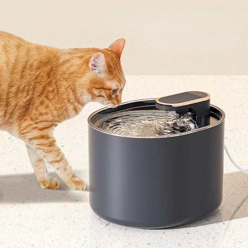 Fontanella Automatica per Animali Domestici da 3L con Luce LED Ultra Silenziosa Fontanella per Acqua Potabile per Animali Domestici USB Gatti Elettrica Silenziosa Distributore d'Acqua per Animali Domestici