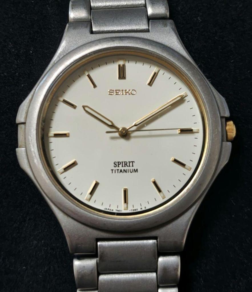 [USED] Seiko SPIRIT Titanium Model Number 7N01-7100 Working