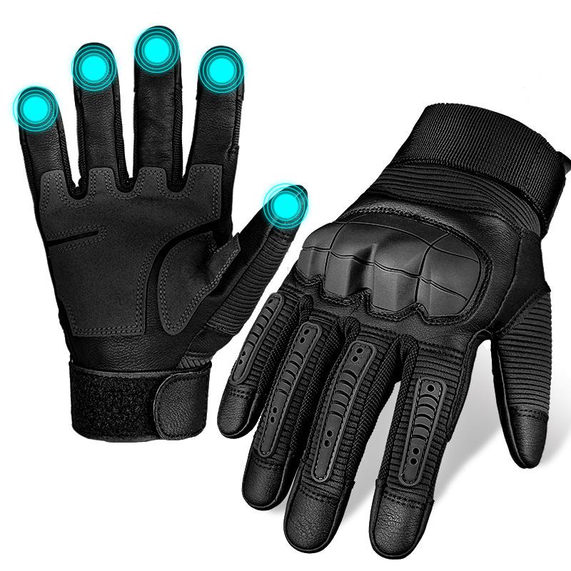

Tactical Touchscreen Gloves Outdoor Adventure Mountain Biking Motorcycle Reinforced Protection XL чорний
