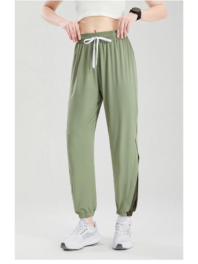 Women's Quick-Dry Mesh Workout Pants - Outdoor Ice Silk Yoga, Running, Dance Training Leggings