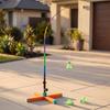 Solo Badminton Practice Device with Elastic Pole Portable for Outdoor, Beginners