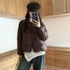 Autunno Inverno Ispessito Caldo Parka Donna Casual Carino Tinta Unita Tasca Grande Giacche Larghe Capispalla