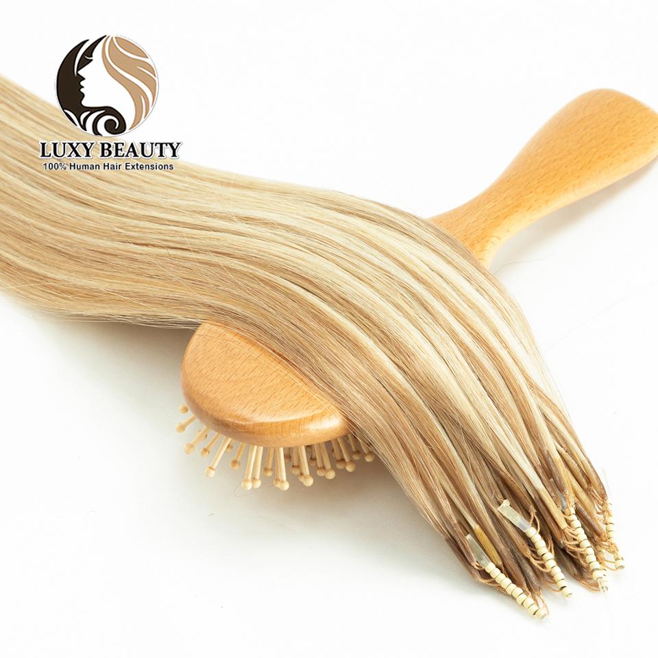Extensiones de Cabello Humano de Micro-Cuentas 8D Anillo de Silicona Nano Extensiones de Cabello Invisibles Mini Cuentas de Silicona Negro Marrón Rubio Cabello Humano