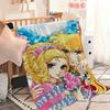 manga anime Flannel warm soft plush blanket Rose of V-Versailles sofa living room hogar Lady O-Oscar bedroom travel gift home
