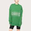 WE11DONE Reflective Logo Pullover Green Unisex Tops WD-SS5-19-048-GR