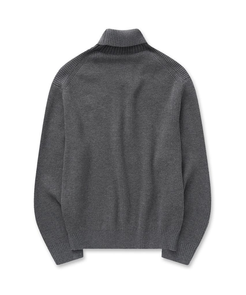 Pilpeu Classic Roll-Neck Knit 31(Light Gray)