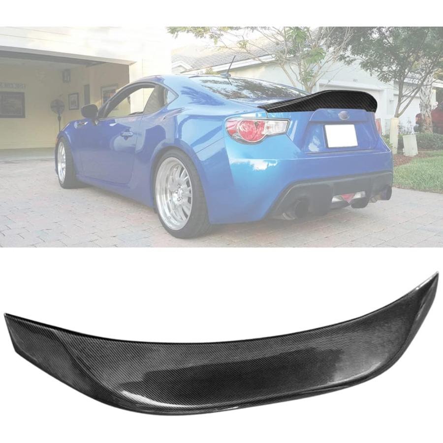 Trunk Spoiler Compatible with 20132020 Scion FRS Toyota 86 Subaru BRZ L Type Carbon Fiber Look PP Rear Tail Lip Deck Boot Wing