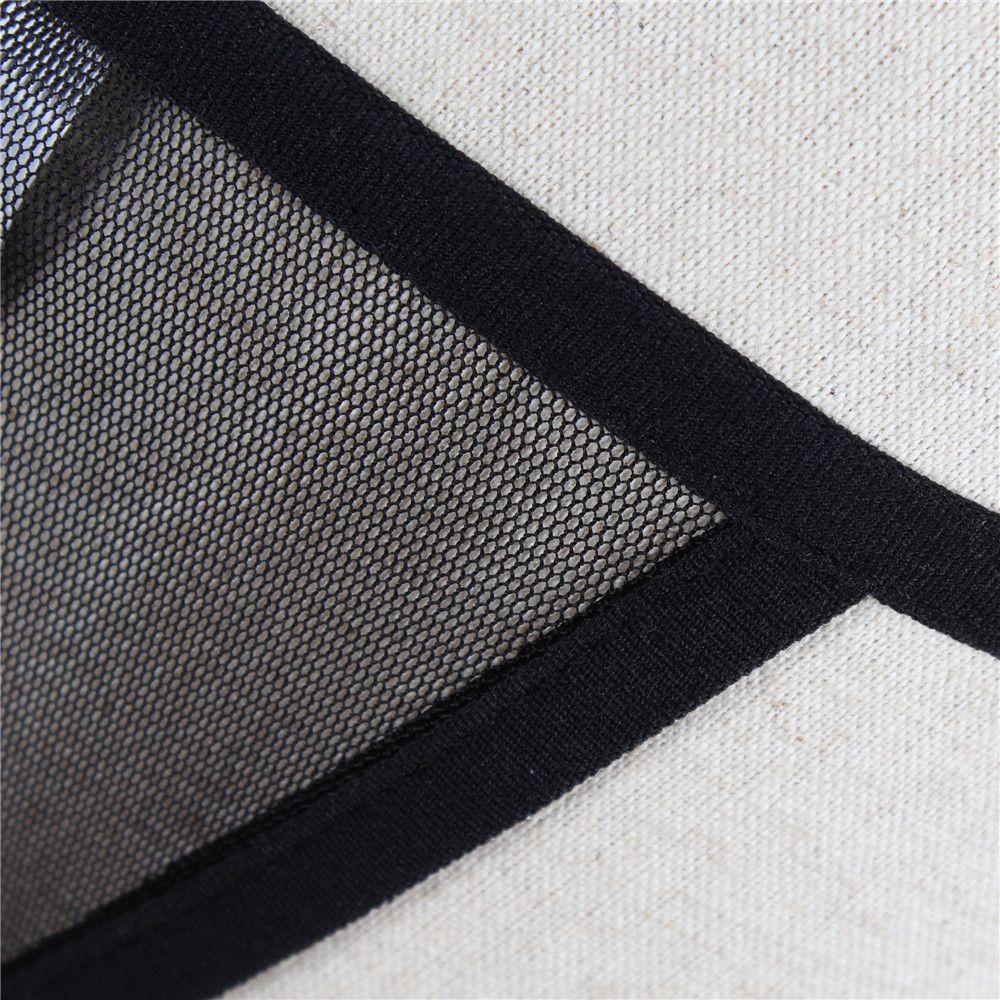Women Bandage Sheer Thongs Underwear Elastic Straps Sexy Lace Panties Transparent G-string