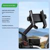 Motorcycle Phone Mount No Block Design Anti-Shake Lock Universal Holder for 4.7-7 Inch Phones Motorbike Riding