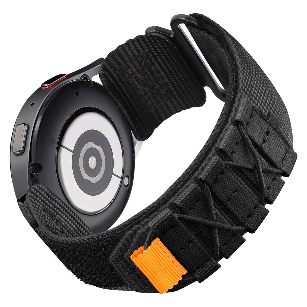 20mm Watch Band For Samsung Galaxy Watch6 Classic 47mm 43mm/Huawei Watch GT 3 Pro 43mm/GT 3 42mm Nylon Woven Magic Tape Strap