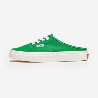Mules Autênticas    Lona  Verde Samambaia Marshmallow Vn0a54f72bj   Lona  Verde Samambaia Marshmallow