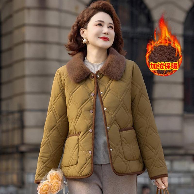 Women's Short Cotton-padded Clothes, Winter Cotton-padded Clothes, Cotton-padded Jackets, Temperament Cotton-padded Jackets.