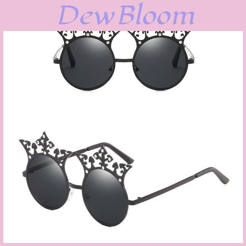 Round Retro Vintage Oversized Women Designer Sunglasses With Uv400 Mirror Lens