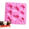 Lízátko Pop Srdce Forma Silikonová Dortová Sušenková Čokoládová Forma Pečicí Plech Forma na Tyčinky