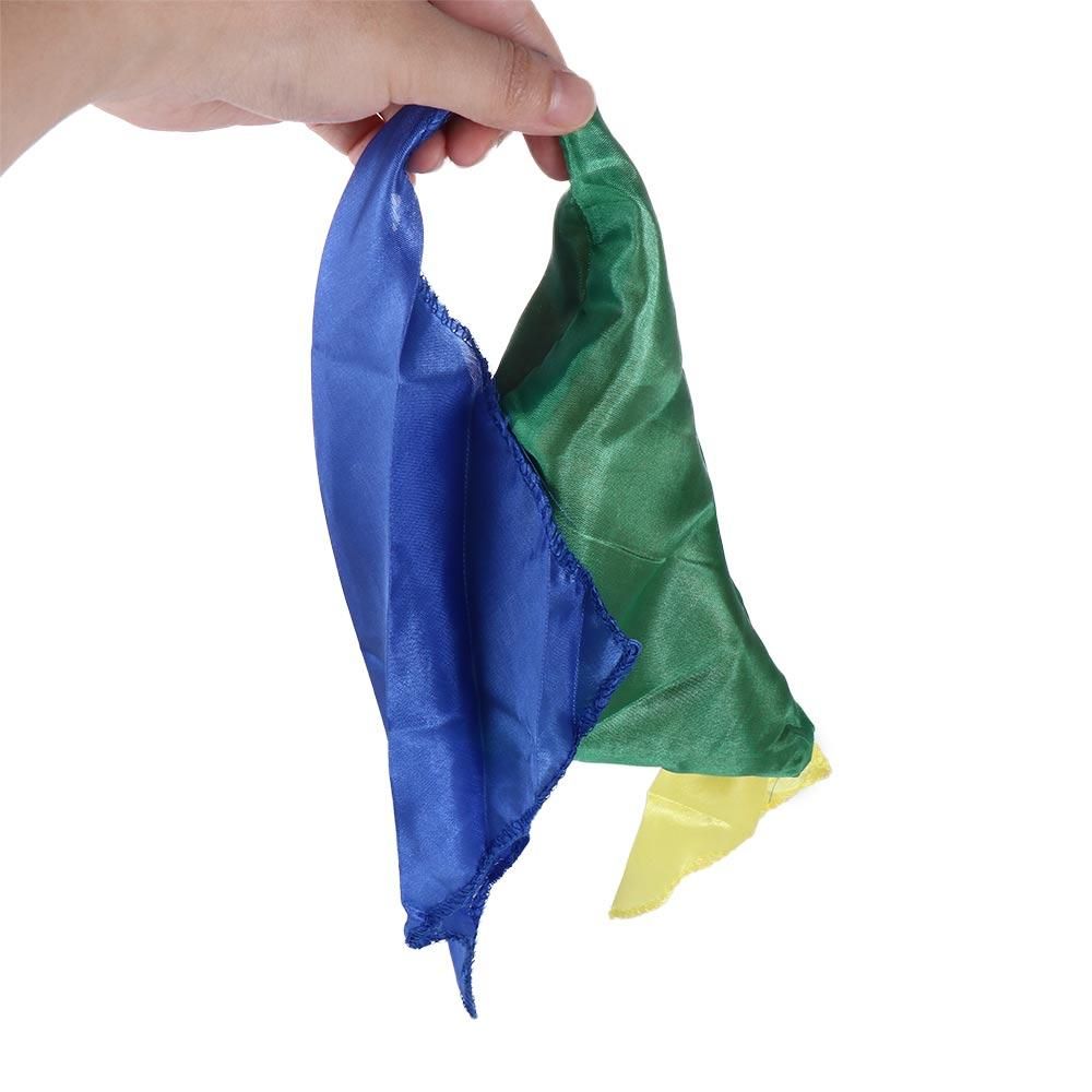 Magic Props 22cmx22cm Magic Tricks Magic Show Change Color Scarf Magic Silk Scarf Color Changing Silk Magic Change Color Silk