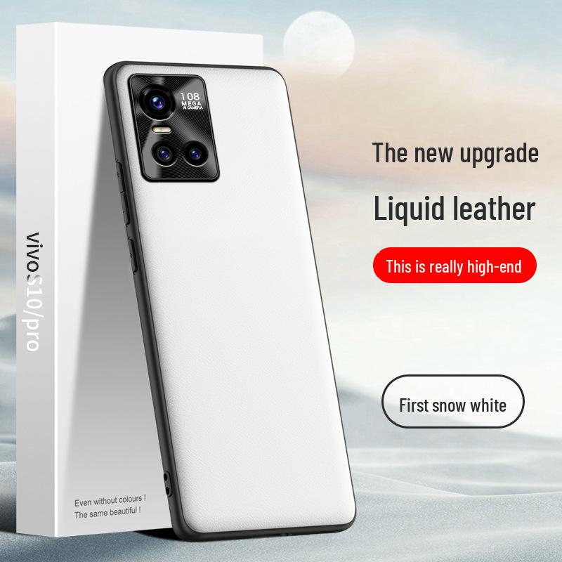 

Противоударный чехол из жидкой кожи для телефона Vivo S10 Pro - One Piece, Защитная крышка с защитой от загрязнений vivo S10