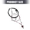 Two Tiers Gothic Crosses Pendant Necklace and Matching Leather Chokers for Unique Styles