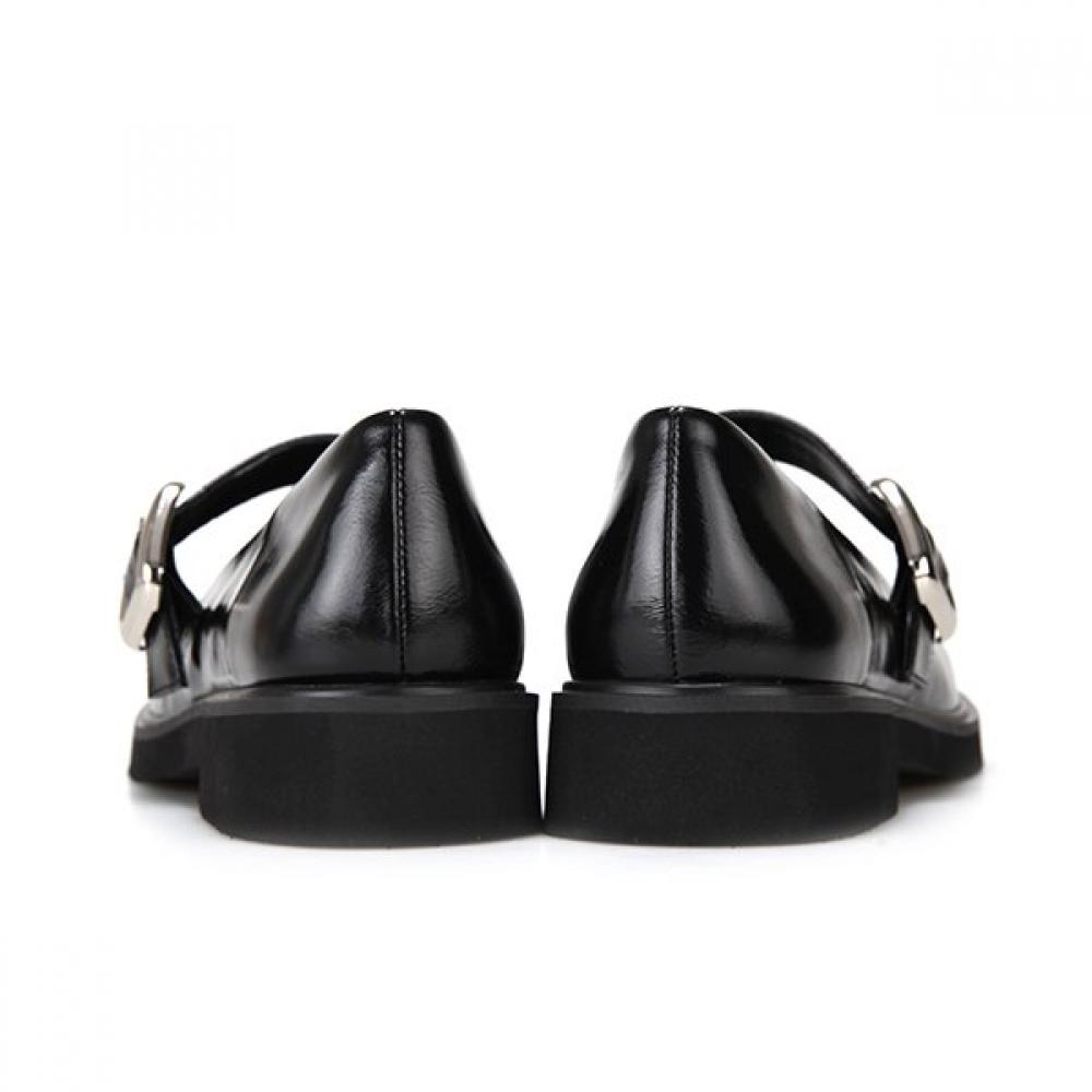 BARBARA Chunky Mold 3cm Mary Jane Flat Bbh135bk