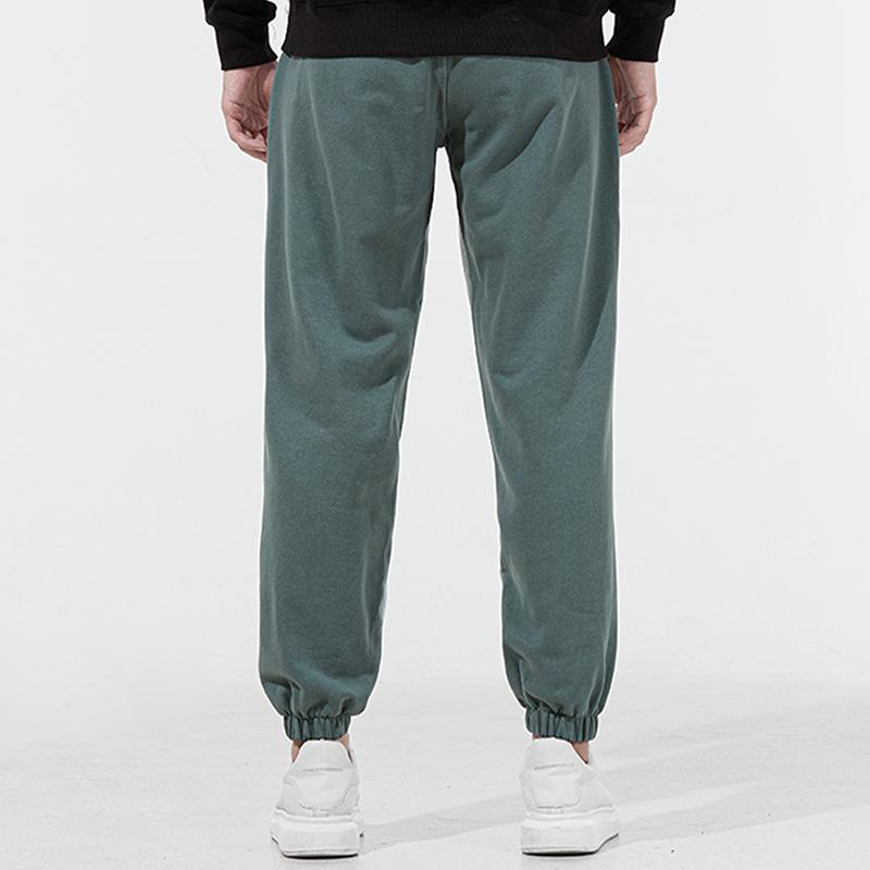 Puma Embroidered Logo Loose Joggers with Color Block Design Men Bottoms Light-Grey 533044-71