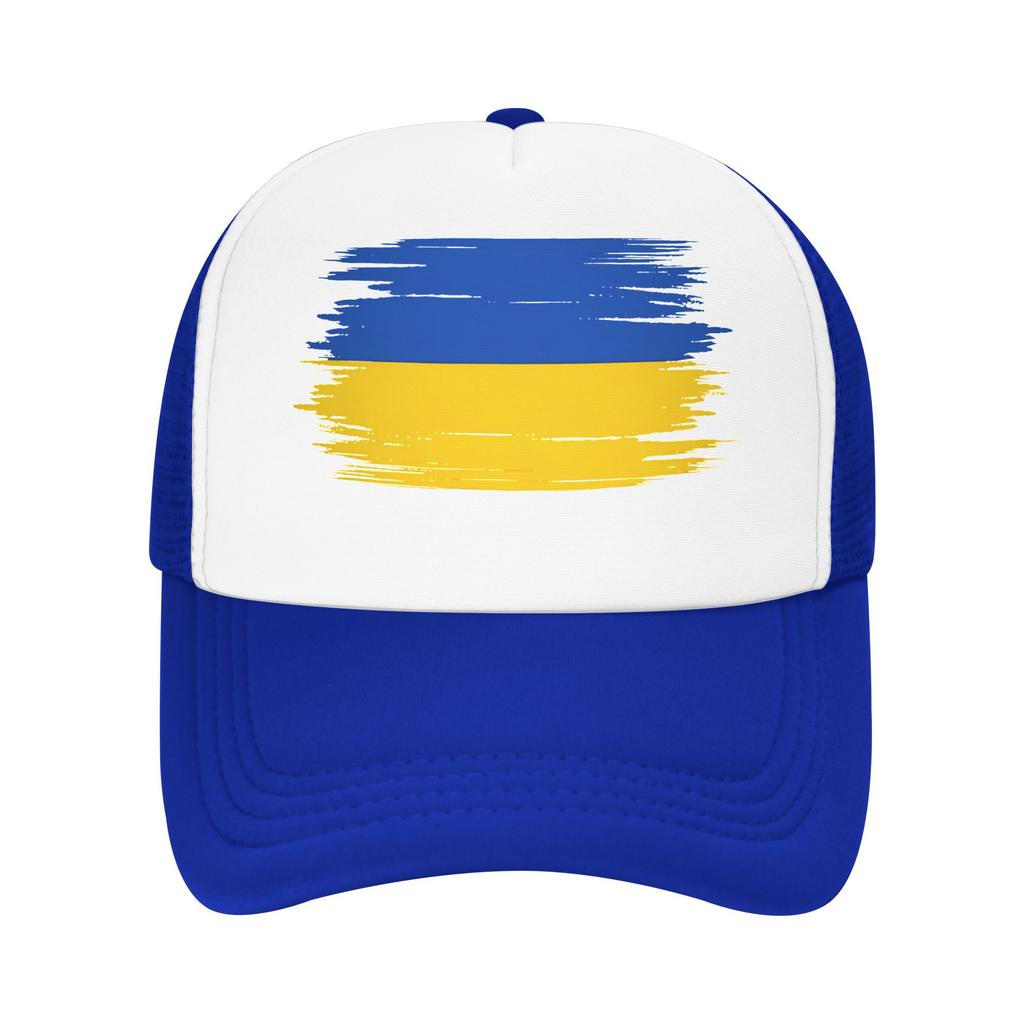 Summer Mesh Sun Hats Ukraine Flag Baseball Cap Unisex Print Outdoor Sports Adjustable Baseball Caps