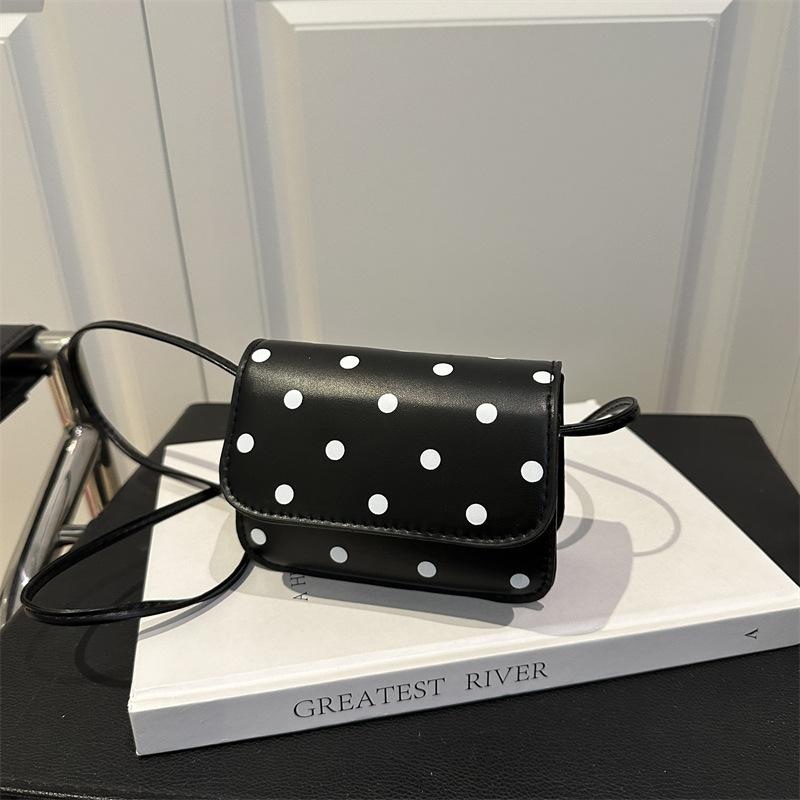 Mini Temperament Shoulder Bag Exquisite and Beautiful Casual Polka Dot Printing Popular Fashion Trend Messenger Bag Small Square Bag Women