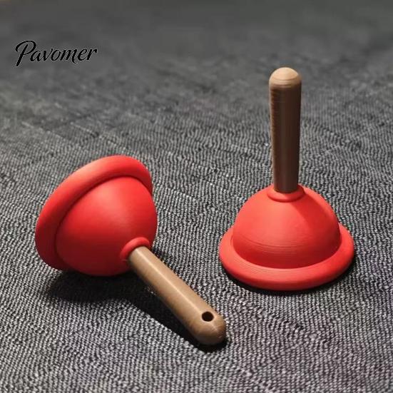 Mini Plunger Clicker Toilet Keychain, 3D Printed Finger Fidget Keychain Toy, Backpacks Handbag Purse Charm, Gag Gift