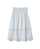 Tudment Check Tiered Skirt_Ivory