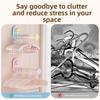 New Suction Cup Clothes Hanger Storage Rack - Multi-functional Extension Storage Rack for Home Balcony - No Drilling, Seamless Clothes Hanger Holder