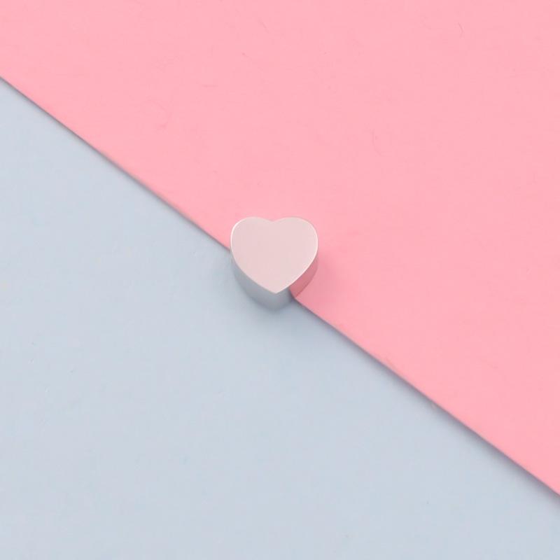 DIY Stainless Steel Heart Beads for Jewelry Making