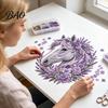 Artistic Fabric Applique Set Floral Horse Patchwork Kit, DIY Diy Kit Sewing for Adults, Handmade Wall Decor Decorative Collage