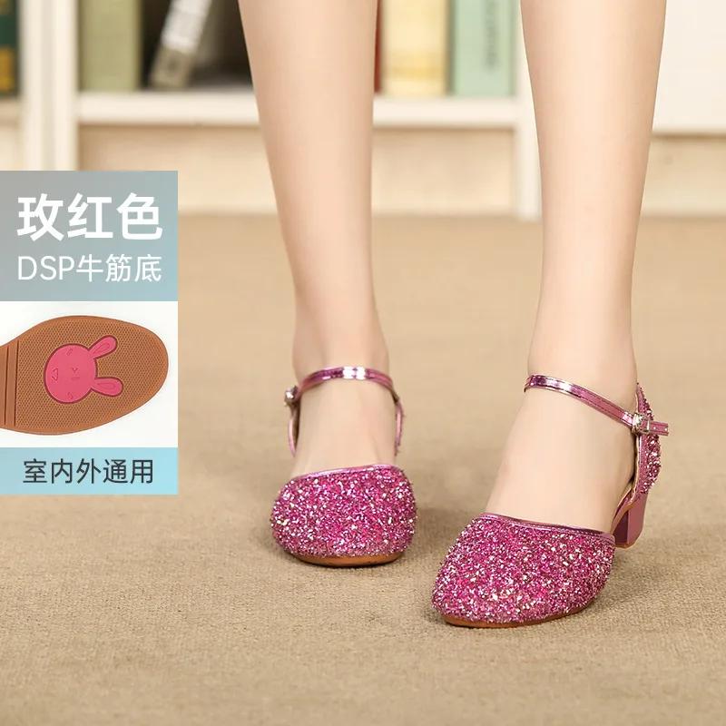 Mädchen Tanzschuhe für Frauen Damen Ballsaal Modern Tango Tanzen Performance Übungsschuhe 3,5CM Absätze Dropshipping