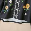 ZANZEA Women Casual Stand Collar Loose Long Sleeve Floral Blouse