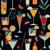 Outdoor Dekostoffe Oxford - Motiv Cocktail | Dx8309