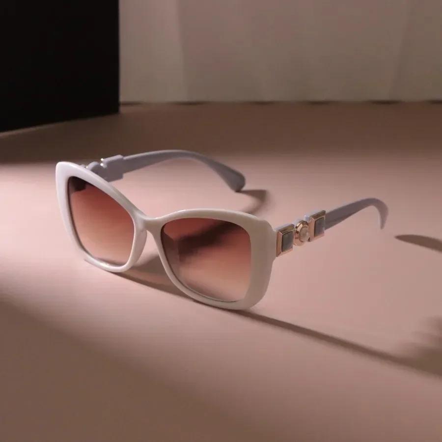 Luxurious Gradient Sun Glasses Women Men Square Sunglasses Female Casual Cat Eye Mirror Designer Brand Fashion Other