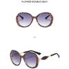Women's sunglasses, men's and women's large-frame sunglasses, fashionable round-frame sunglasses.