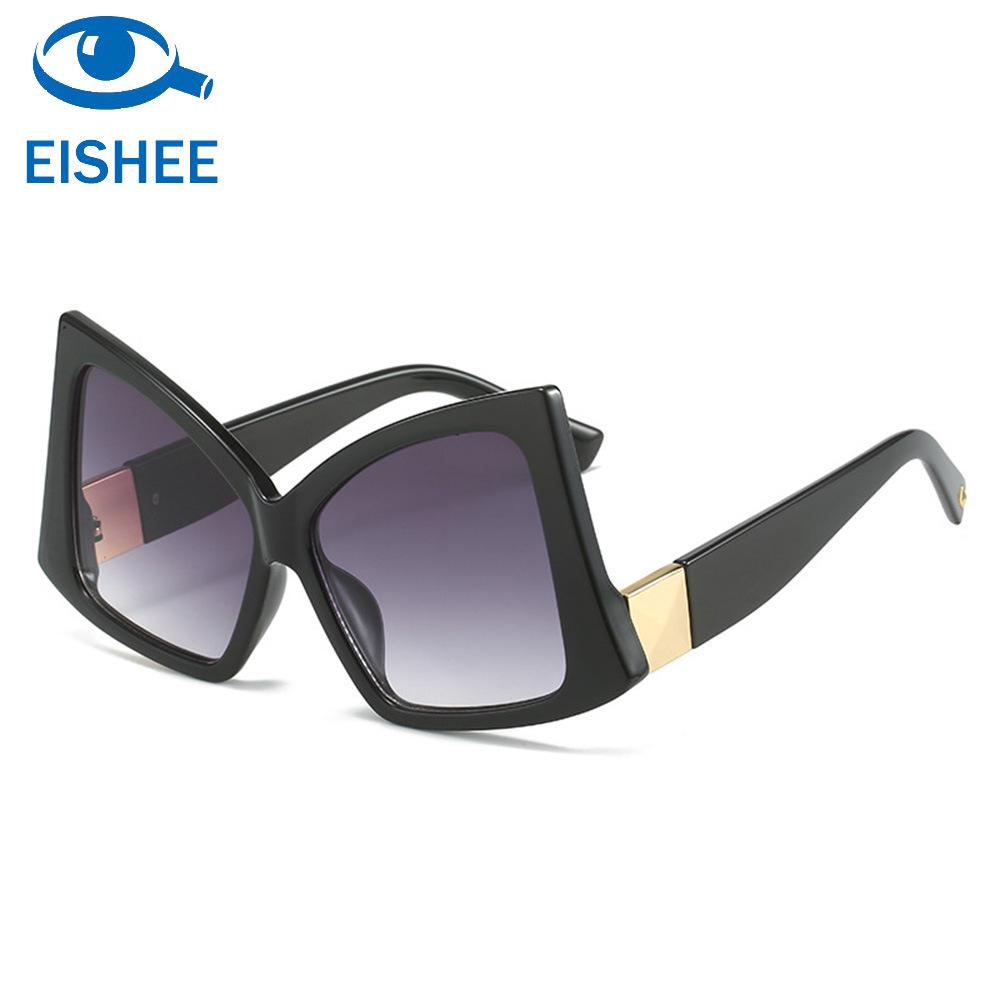 

2024 Hip-hop Large Frame Bow Sunglasses: European & American Style Fashion Statement