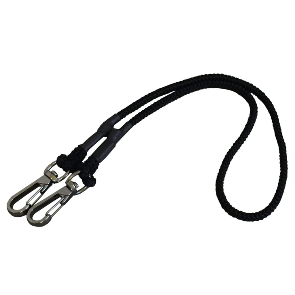 Fujiya Fabric Safety Cord, Tangle-Resistant and Elastic, 3kg Capacity, Black, FSC-3BK, 840mm