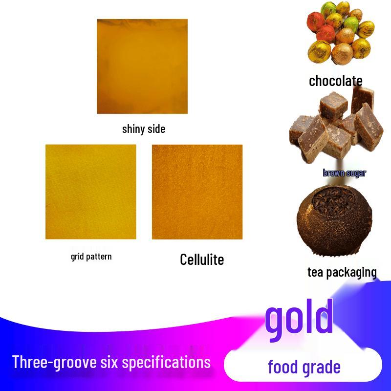 Food Grade Gold Aluminum Foil Packaging Paper