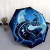 1pc Moon Fox Automatic Open/Close Umbrella, Portable Folding Umbrella for Travel, Themed Events,