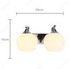LED Luxury E27 Glass Lampshade Bedhead Wall Light Bedroom Living Room Wall Light Modern Simple Creative Corridor Wall Light