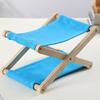 UV Resistant Folding Wooden Beach Pillow Compact Neck Support Pillow  For Sleeping Picnic