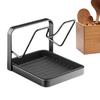 Pot Lid Organizer Space Saving Anti-Slip Kitchen Stand Kitchen Lid Rack for Pot Pan for Ladle Spatula Spoon Plate Dish Cabinet