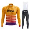 2026 Long-sleeved Cycling Suit Men's and Women's Overalls Road Bicycle Cycling Shirt Quick-drying and Breathable