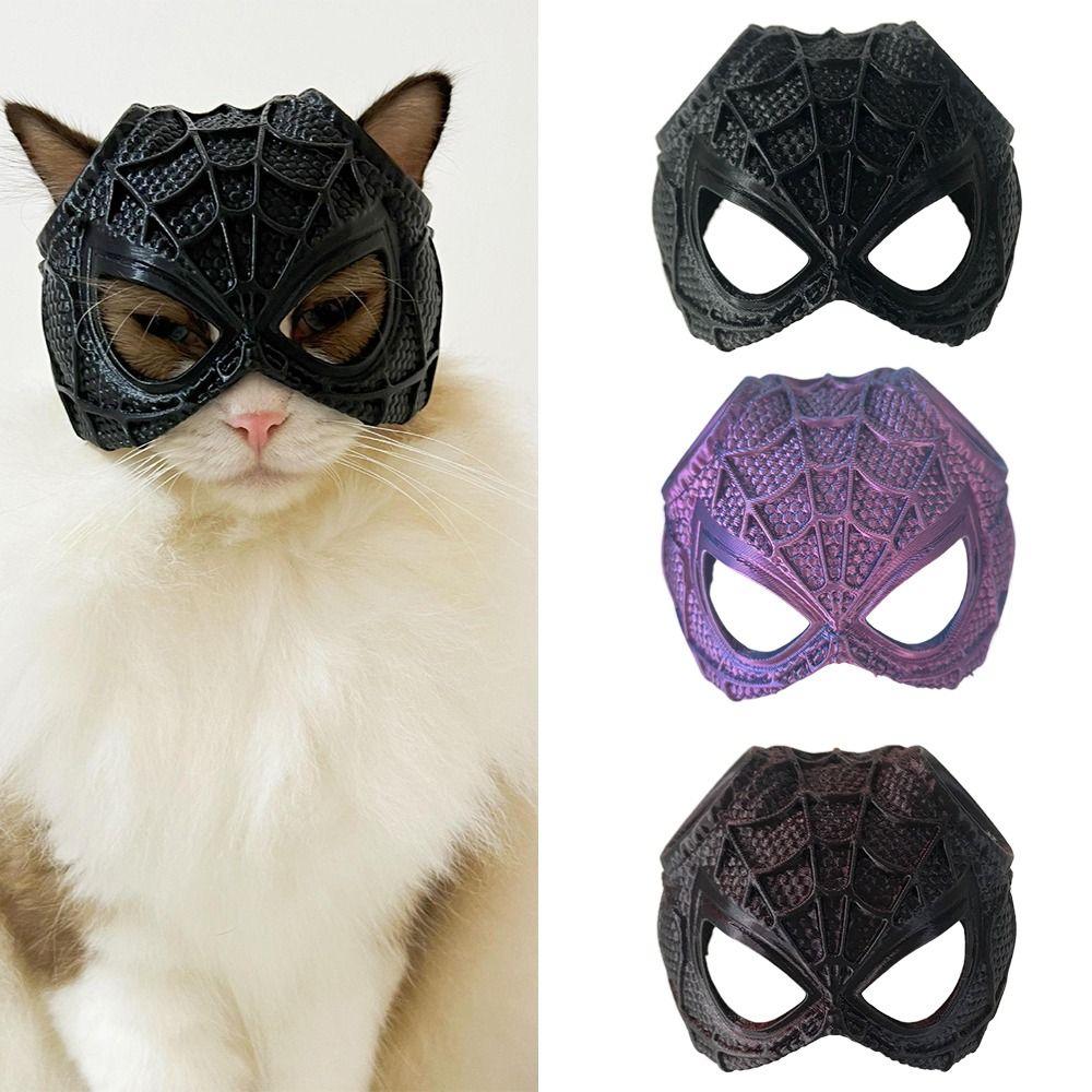 Cosplay Kostüm Zubehör 3D Druck Katze Fledermaus Maske Schwarz Haustierspielzeug Für Katzen Und Hunde